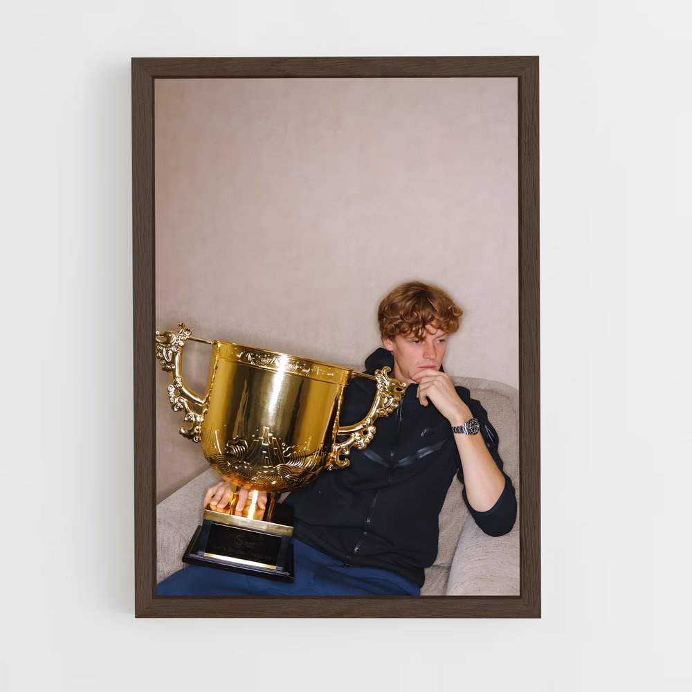 Poster Le Champion de Jannik – affiche Tennis (vue 5)